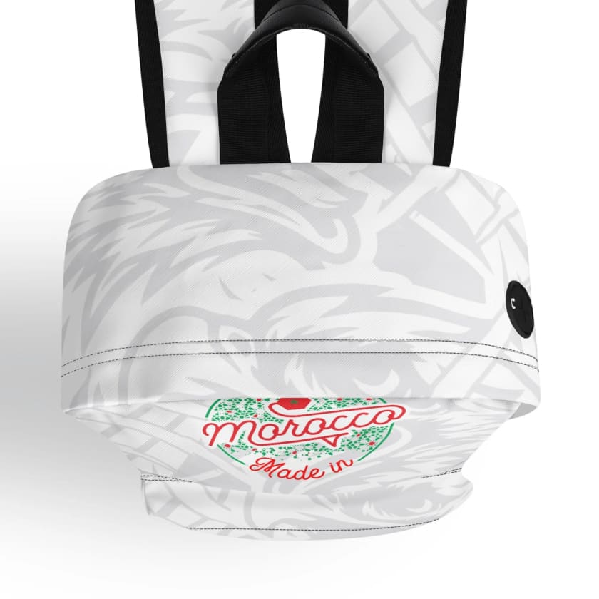 Sac à dos MAR blanc en cuir 17 pouces