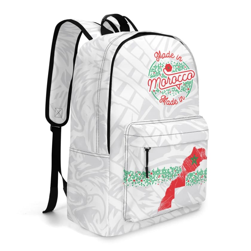 Sac à dos MAR blanc en cuir 17 pouces