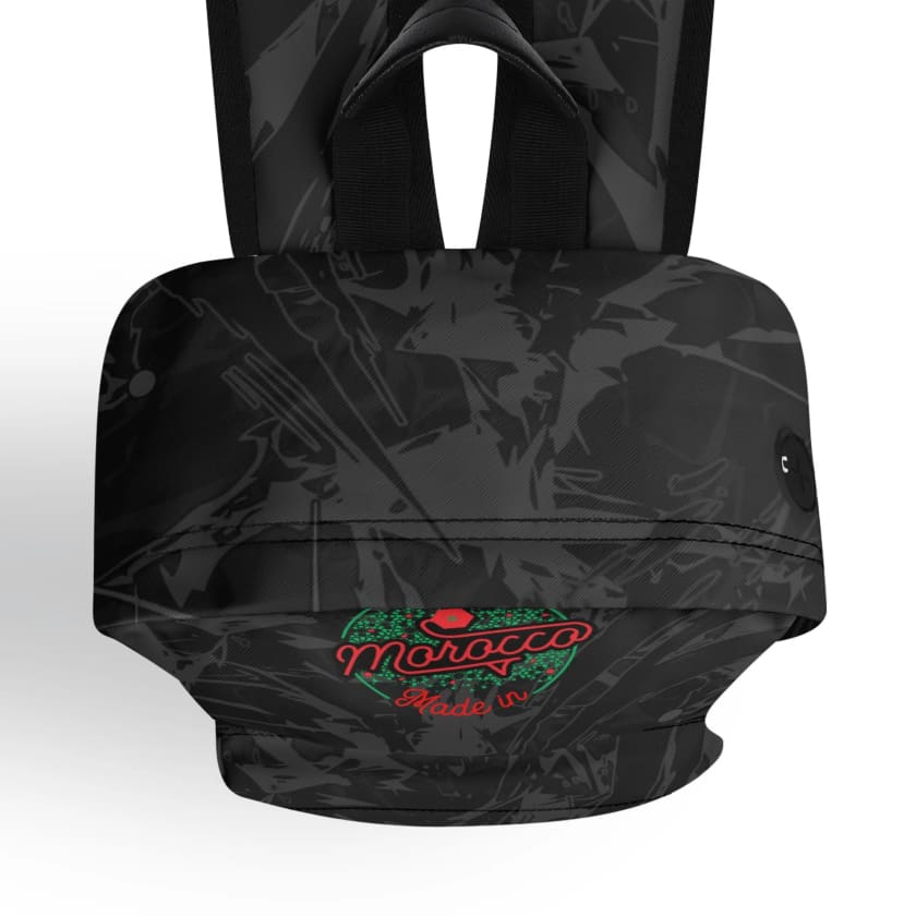 Sac à dos MAR Noir en cuir 17 pouces