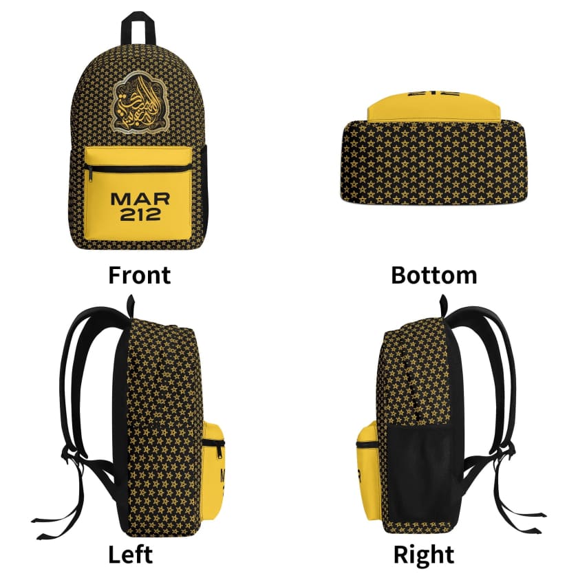 Sac à dos MAR212 vintage en polyester imprimé