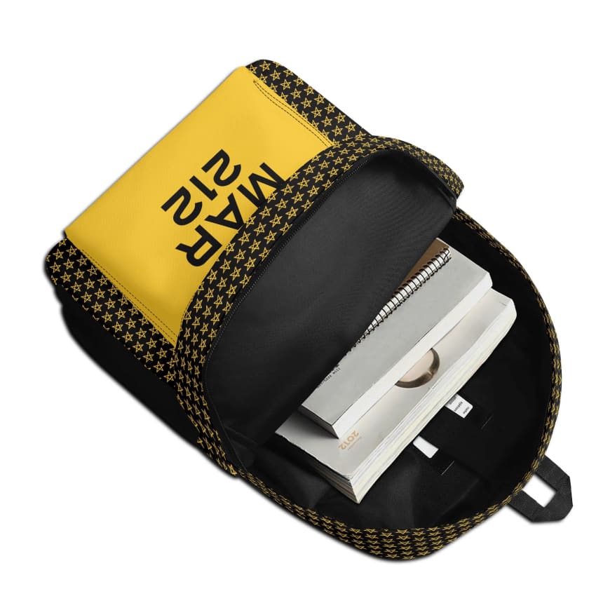 Sac à dos MAR212 vintage en polyester imprimé