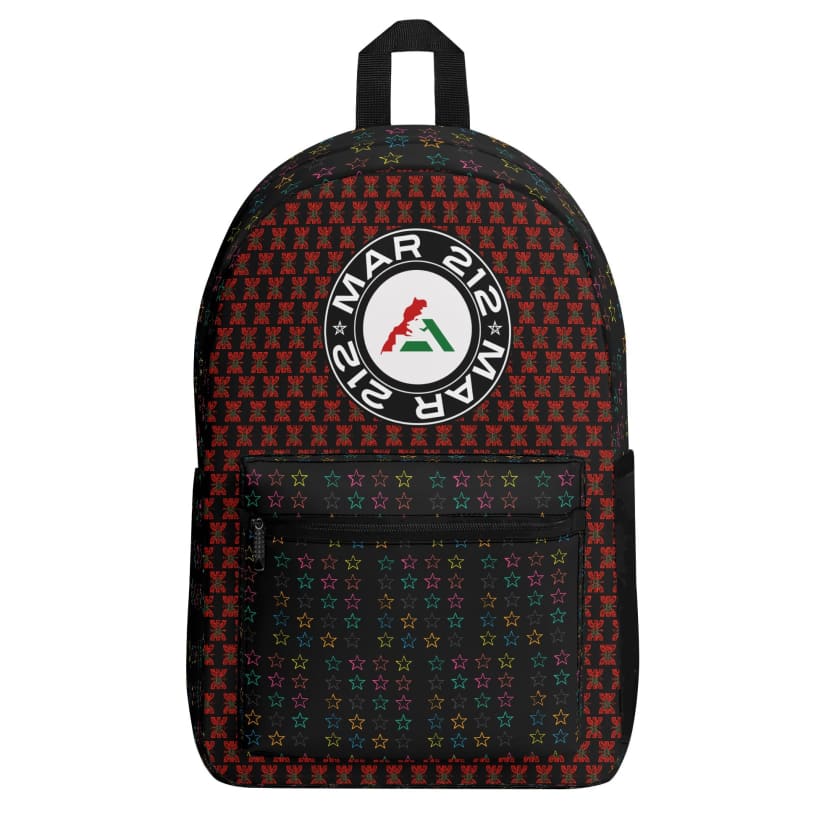 Sac à dos MAR212 vintage en polyester motif berbère marocain