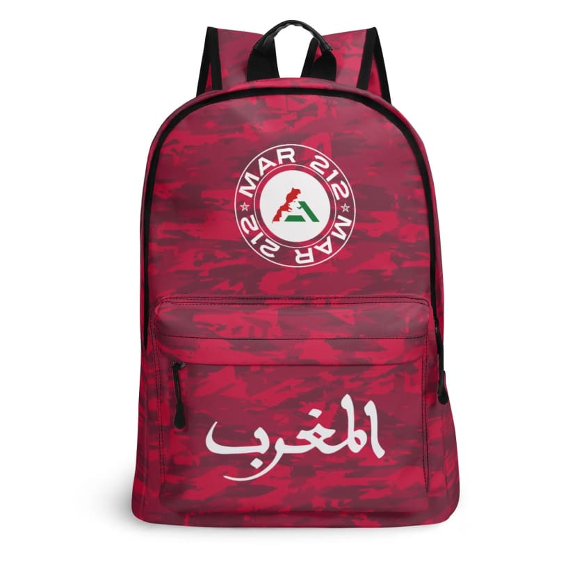 Sac à dos MAROC rouge en cuir 17 pouces