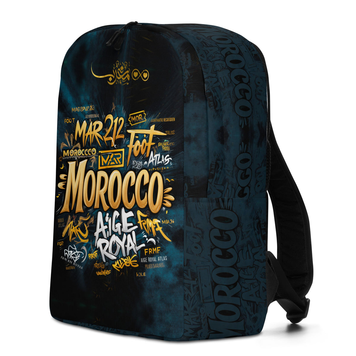 Sac à dos minimaliste Morocco Foot Gold Lion Atlas Unisexe