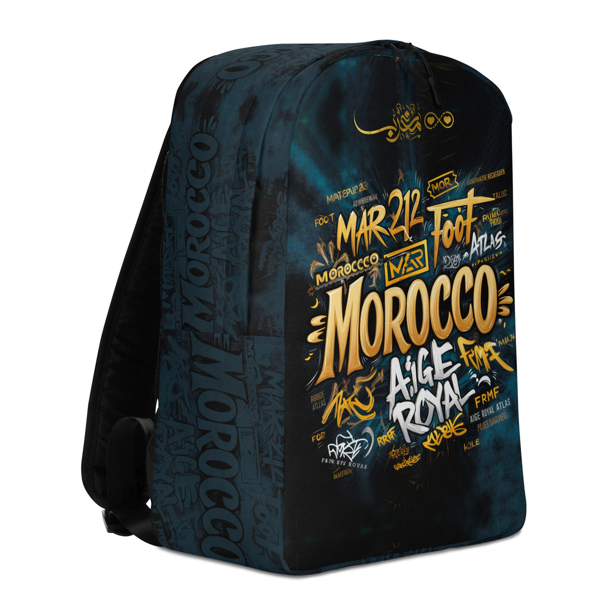 Sac à dos minimaliste Morocco Foot Gold Lion Atlas Unisexe