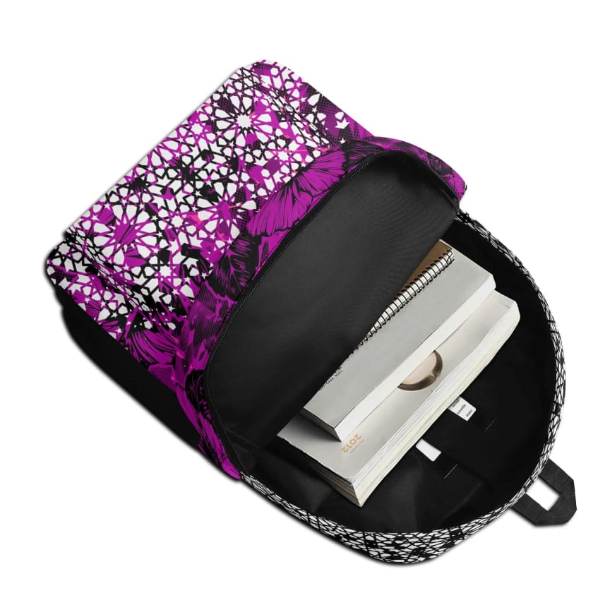 Sac à dos Morocco rose motif Zellige Marocain