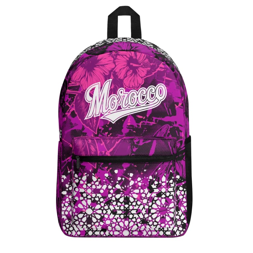 Sac à dos Morocco rose motif Zellige Marocain