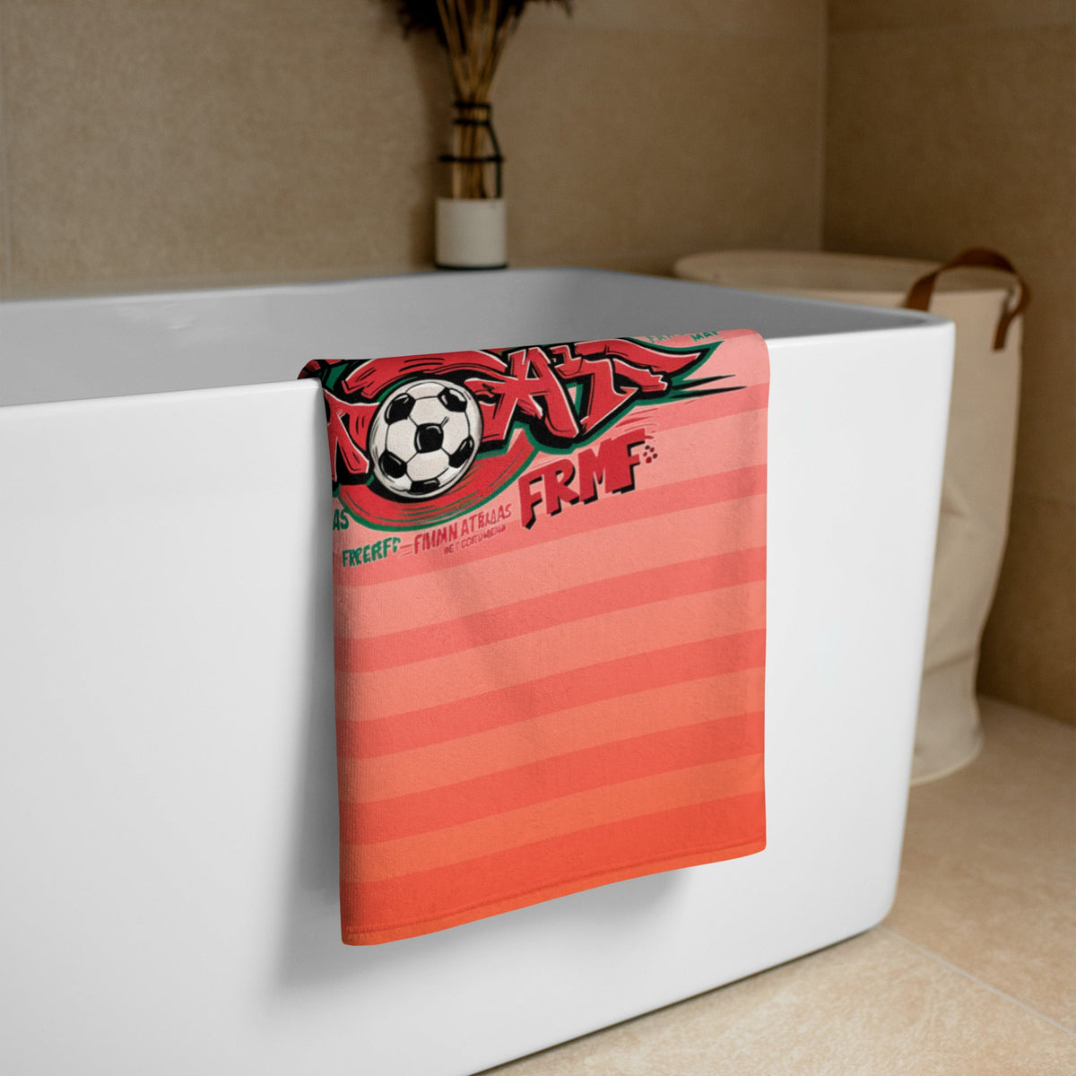 Serviette de plage supporter Marocain