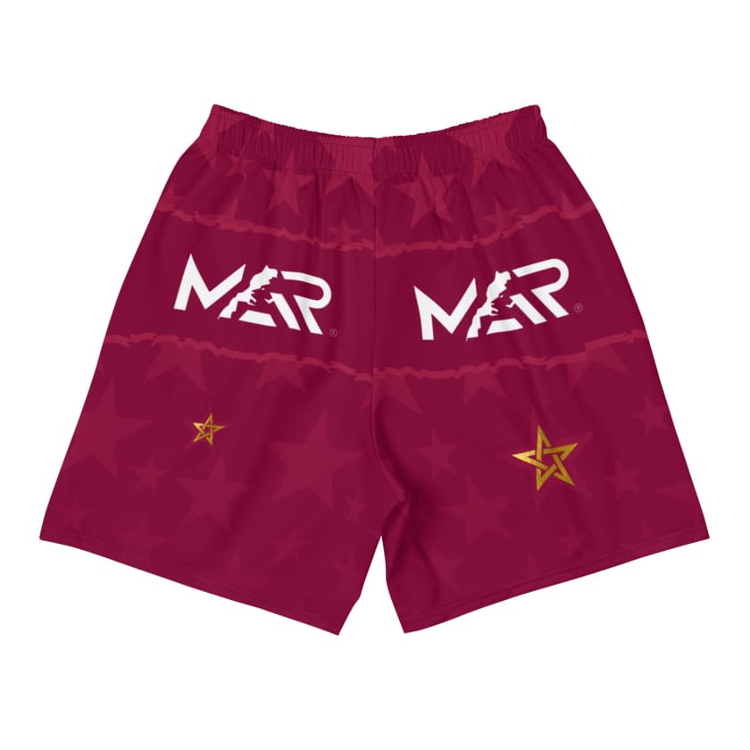 Short athlétique long MAR bordeau unisexe