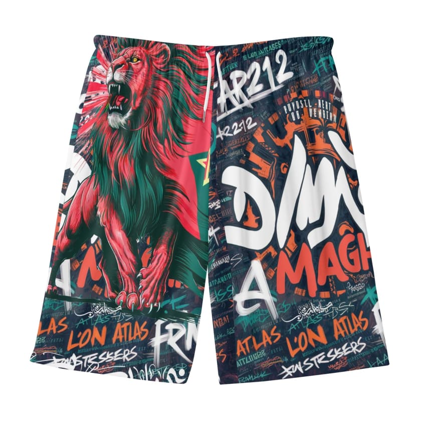 Short de plage hawaïen léger Lion Atlas