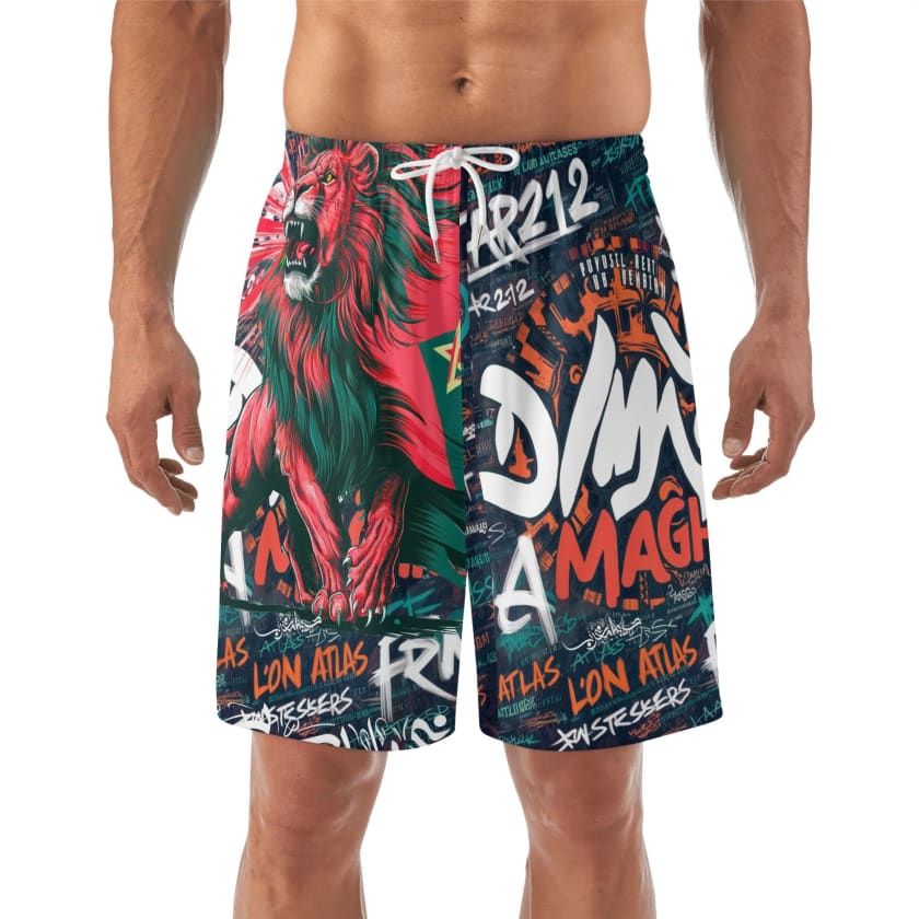 Short de plage hawaïen léger Lion Atlas