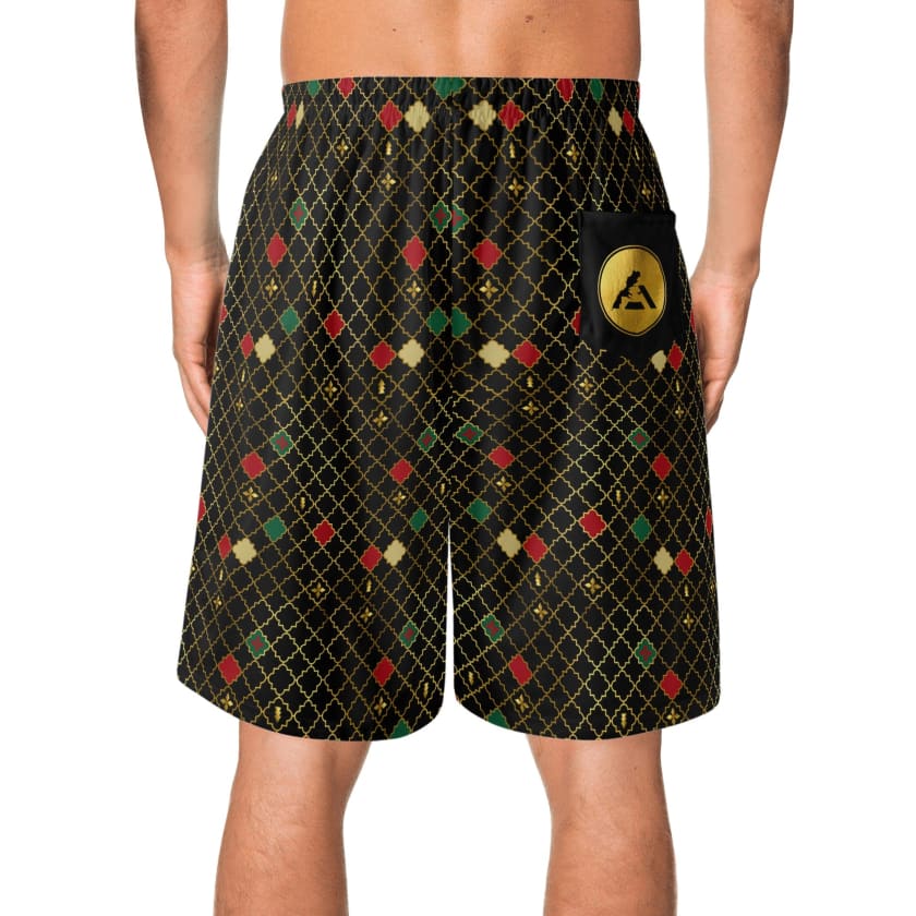 Short de plage hawaïen léger pour hommes