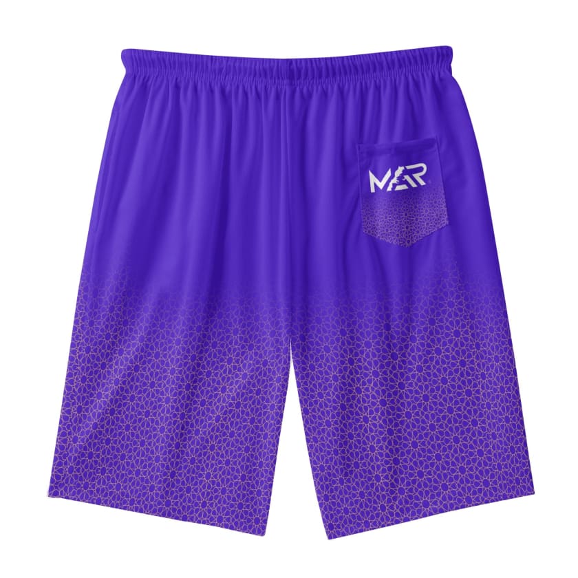 Short de plage hawaïen léger Violet CAN 2024 Collection