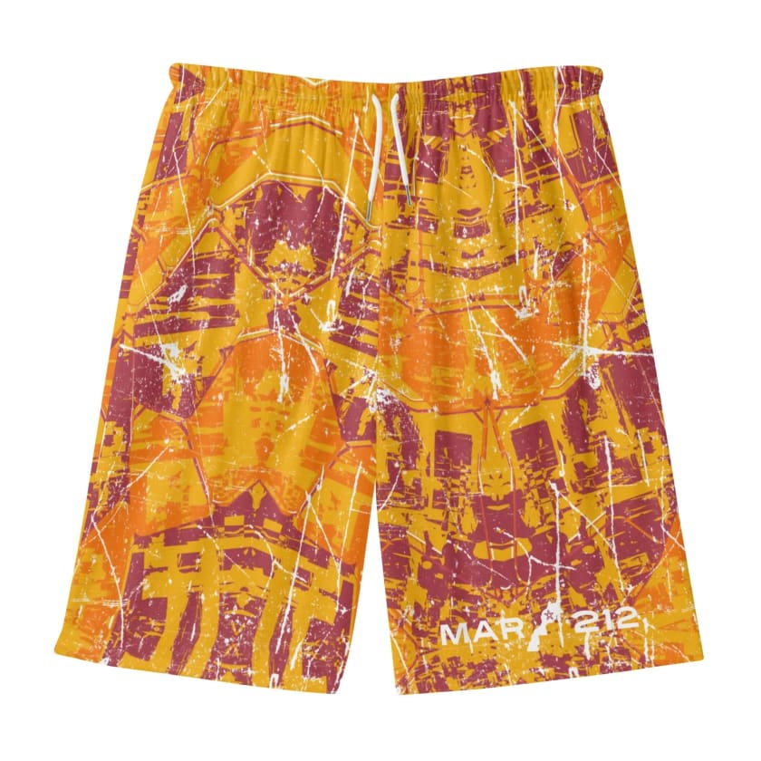 Short de plage hawaïen RS Berkane Carte Maroc complète