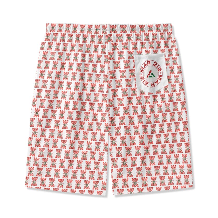 Short de plage léger motif berbère marocain pour enfants