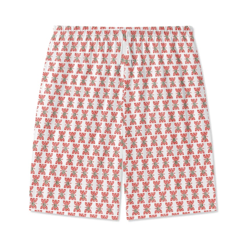 Short de plage léger motif berbère marocain pour enfants