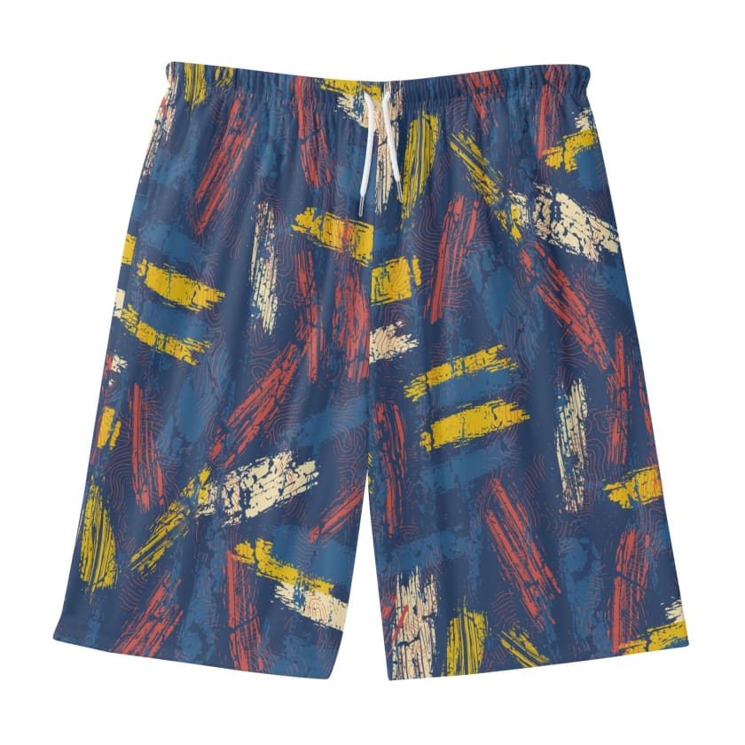 Short de plage MAR212 hawaïen léger pour hommes