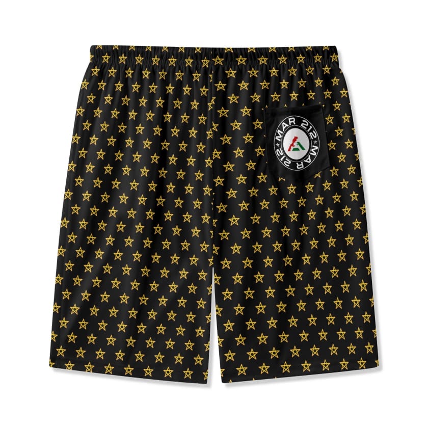 Short de plage MoroccoStar noir pour enfant