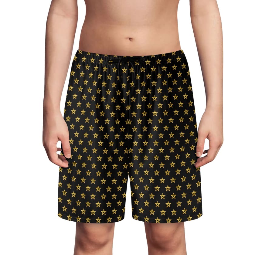 Short de plage MoroccoStar noir pour enfant
