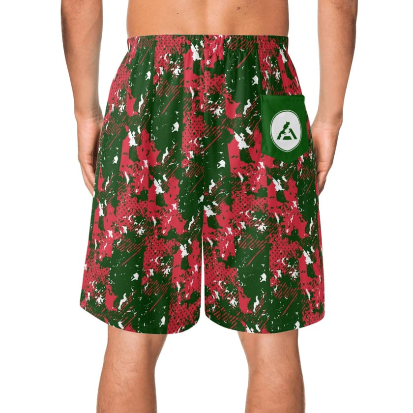 Short MAR de plage hawaïen léger pour hommes