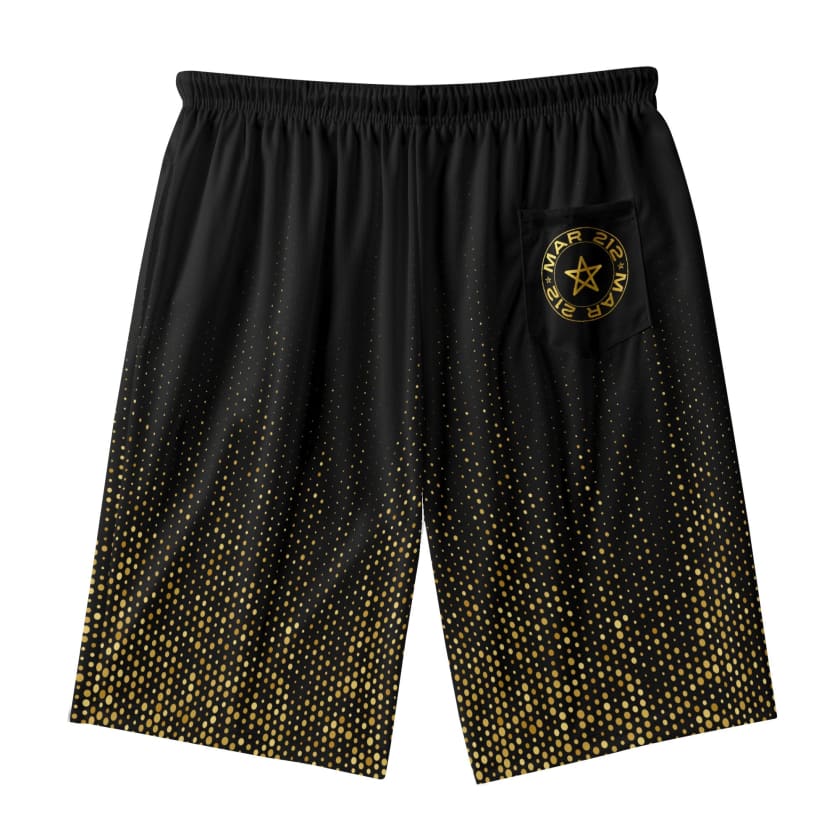 Short MAR-FULL-GOLD hawaïen léger pour hommes