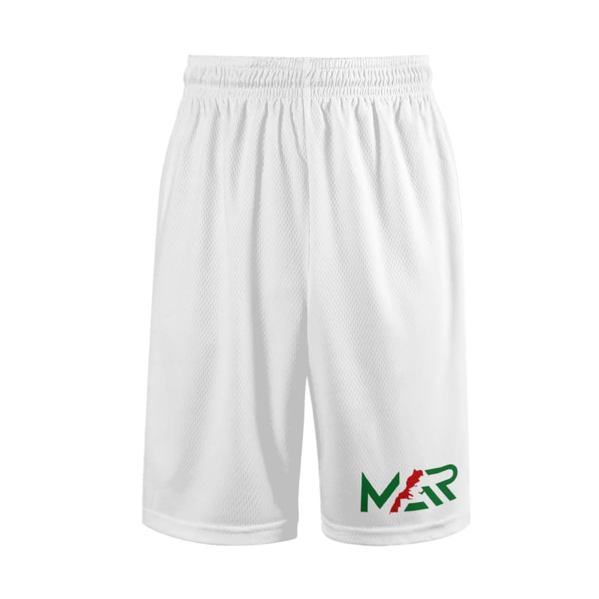 Short MAR mi-long Blanc