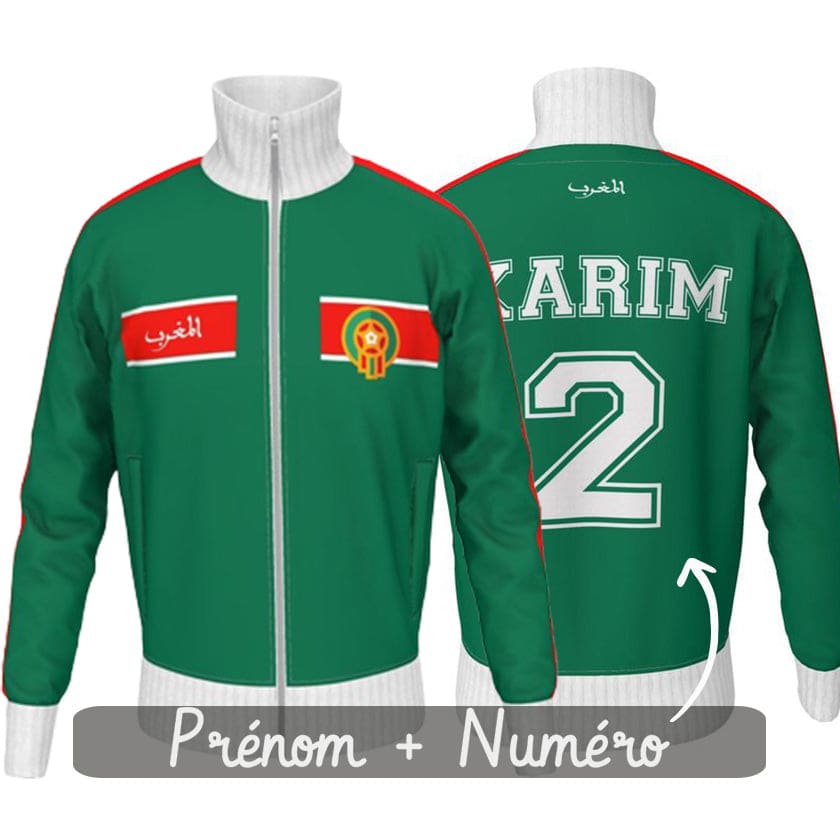 Survêtement foot Maroc 2023 Jacket Tracksuit