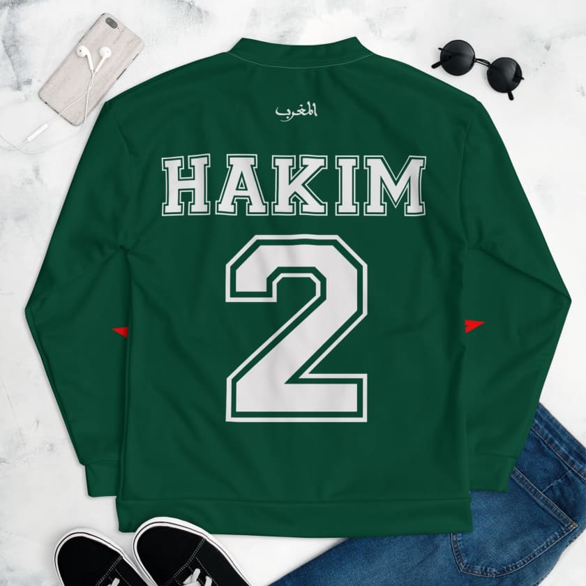 Survêtement Veste Foot Maroc personnalisé prénom + numéro