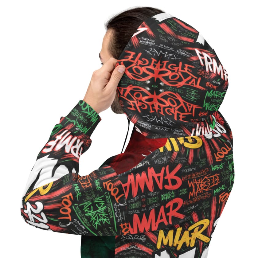 Sweat à Capuche Aigle Royal MAR212 Graffiti Unisexe