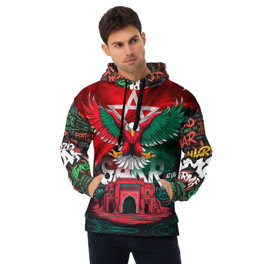 Sweat à Capuche Aigle Royal MAR212 Graffiti Unisexe