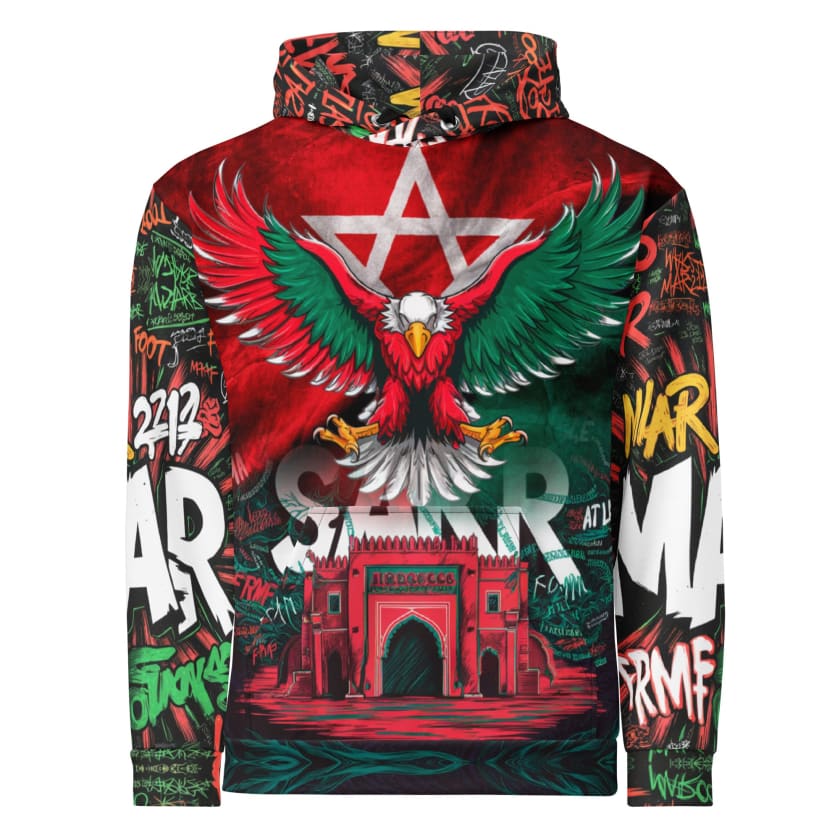 Sweat à Capuche Aigle Royal MAR212 Graffiti Unisexe