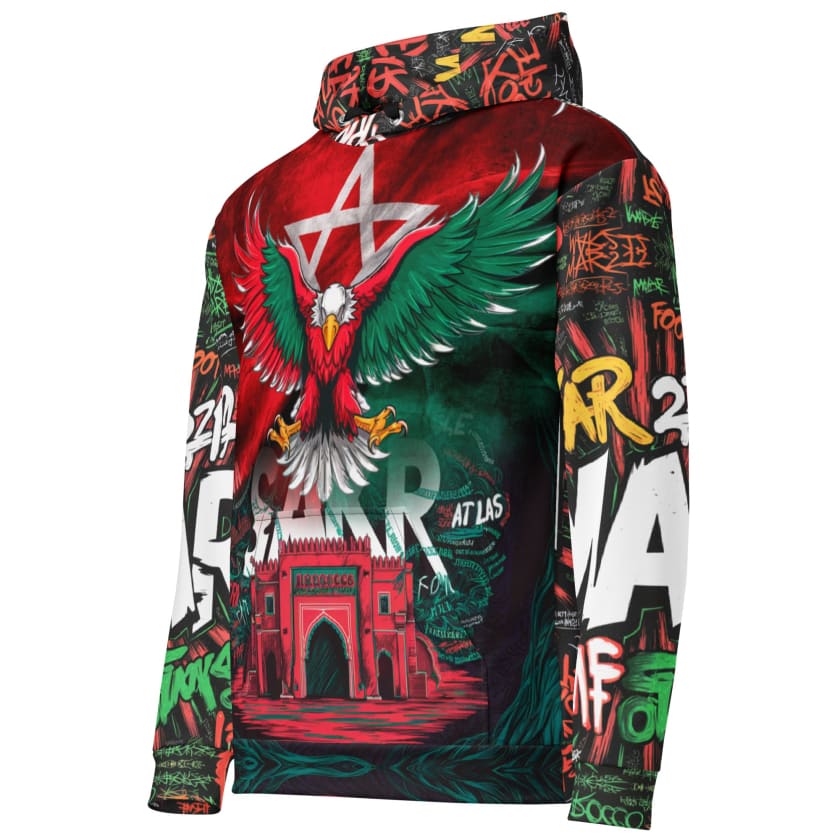 Sweat à Capuche Aigle Royal MAR212 Graffiti Unisexe