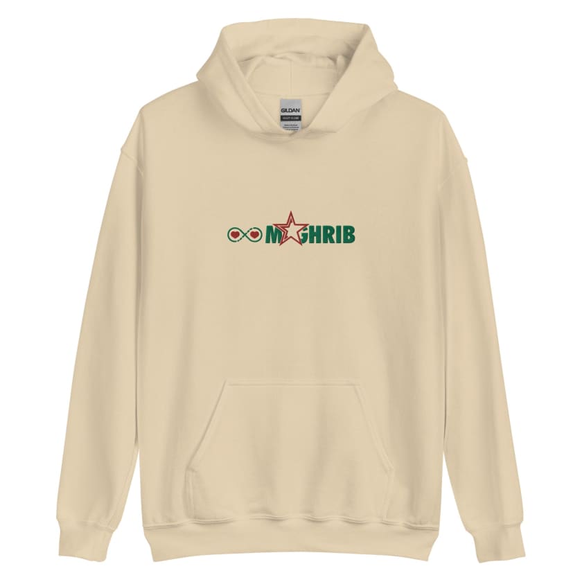 Sweat à capuche brodé Love Maghrib infini