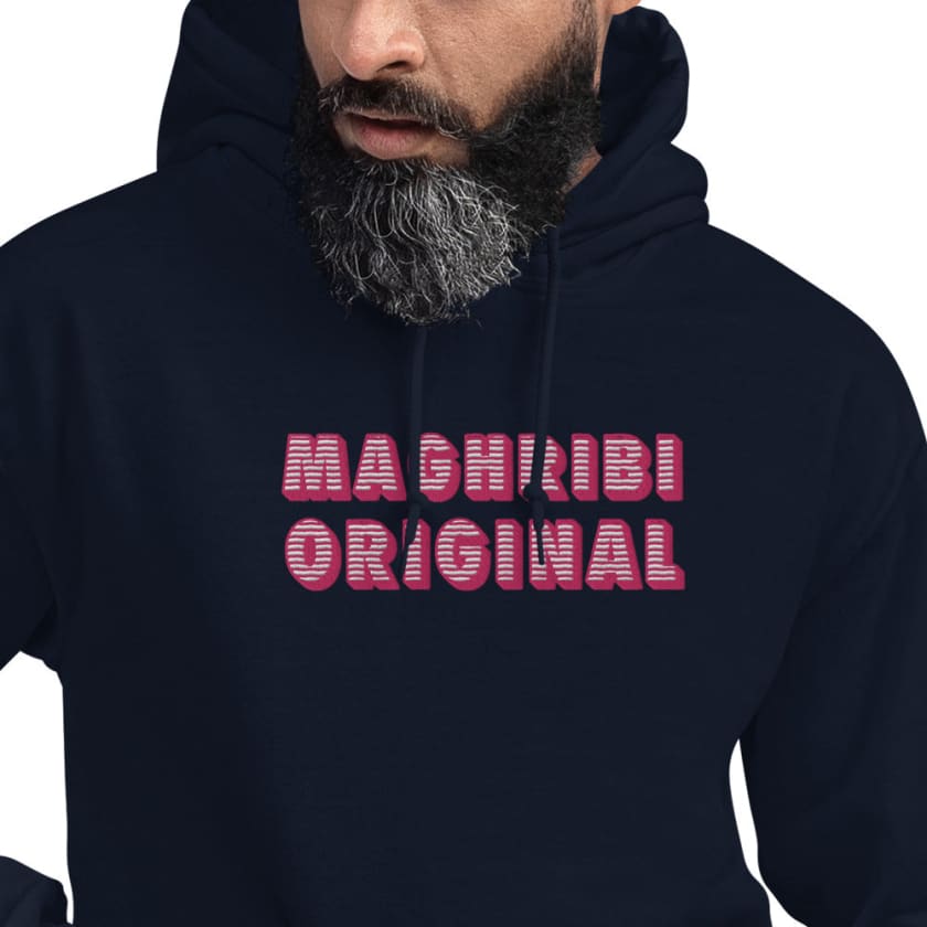 Sweat à capuche Brodé MAGHRIBI ORIGINAL MAR