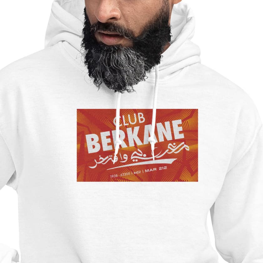 Sweat à capuche Club Berkane Brodé unisexe