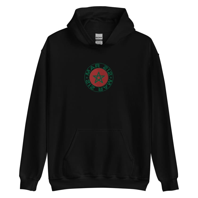 Sweat à capuche drapeau Maroc MAR212 brodé