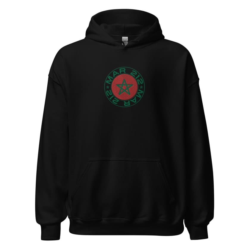 Sweat à capuche drapeau Maroc MAR212 brodé