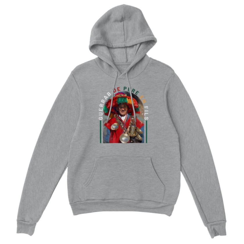 Sweat à caouche Guerrab de père en fils maroc - Sports Grey 