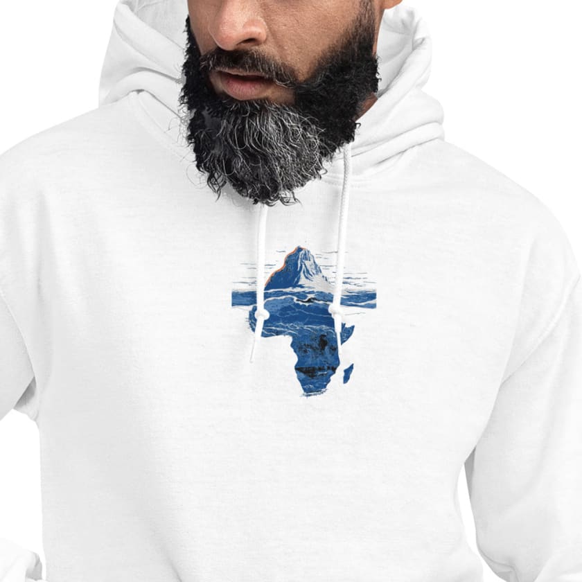 Sweat à capuche iceberg Africa oversize Brodé