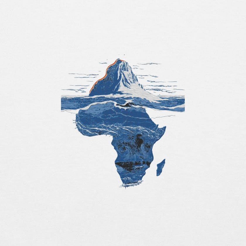 Sweat à capuche iceberg Africa oversize Brodé