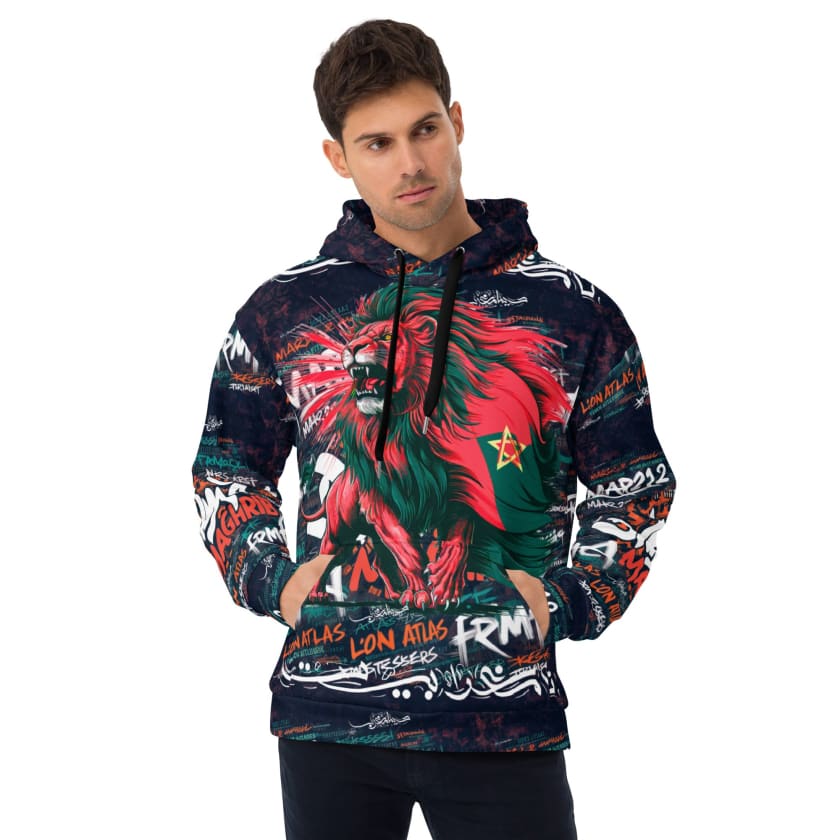 Sweat à Capuche Lion Atlas Morocco Unisexe