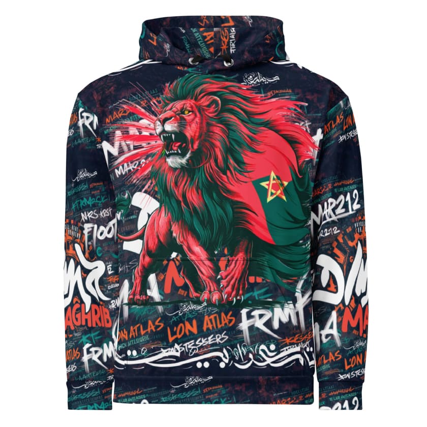Sweat à Capuche Lion Atlas Morocco Unisexe
