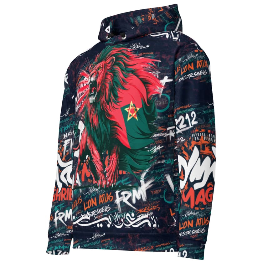 Sweat à Capuche Lion Atlas Morocco Unisexe