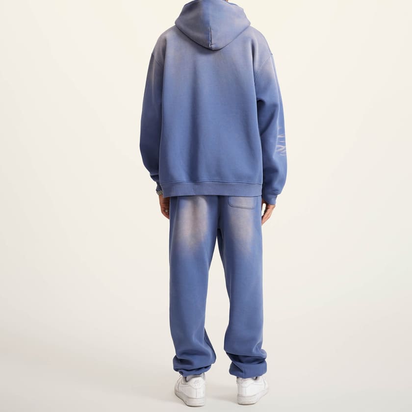 Sweat à capuche M212 polaire Streetwear (Bleu denim) unisexe