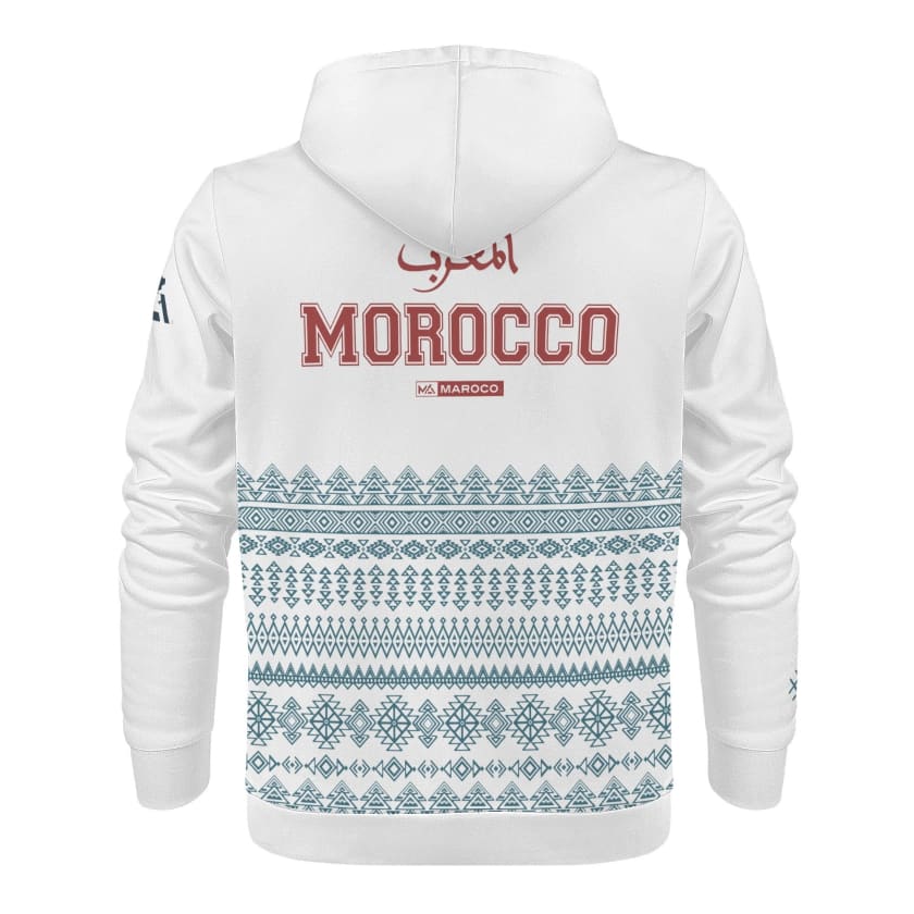 Sweat à capuche Maillot Maroc Design Berbère Amazigh