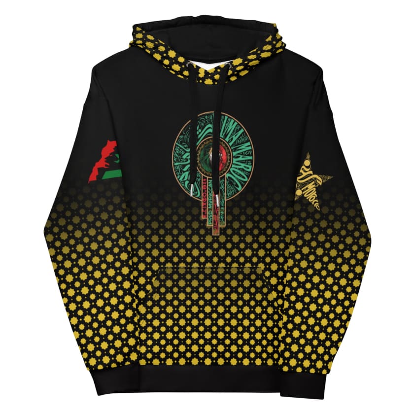 Sweat à Capuche Maillot Maroc MA Motif Zellige luxueux