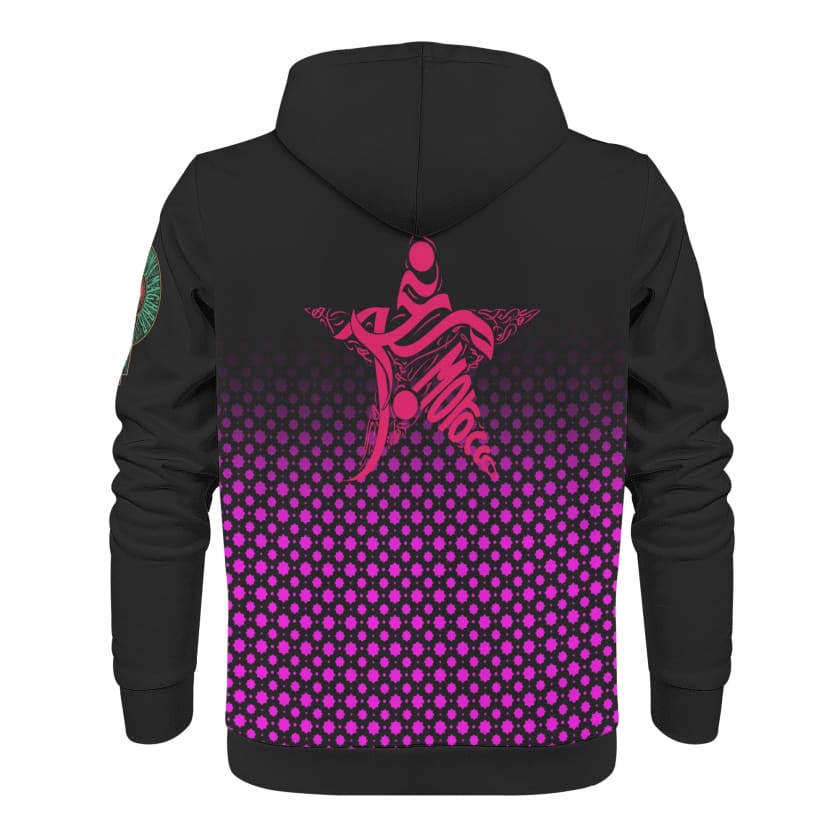 Sweat à capuche Maillot Maroc Noir logo MAR