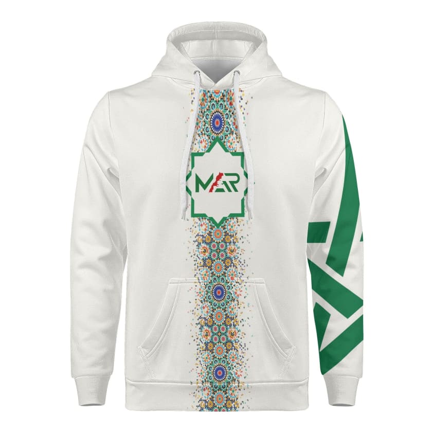 Sweat à Capuche MAR blanc Stellar Sleeve