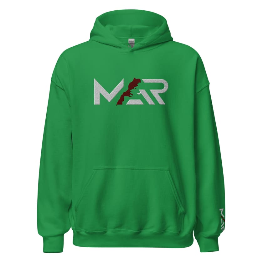 Sweat à capuche MAR brodé vert