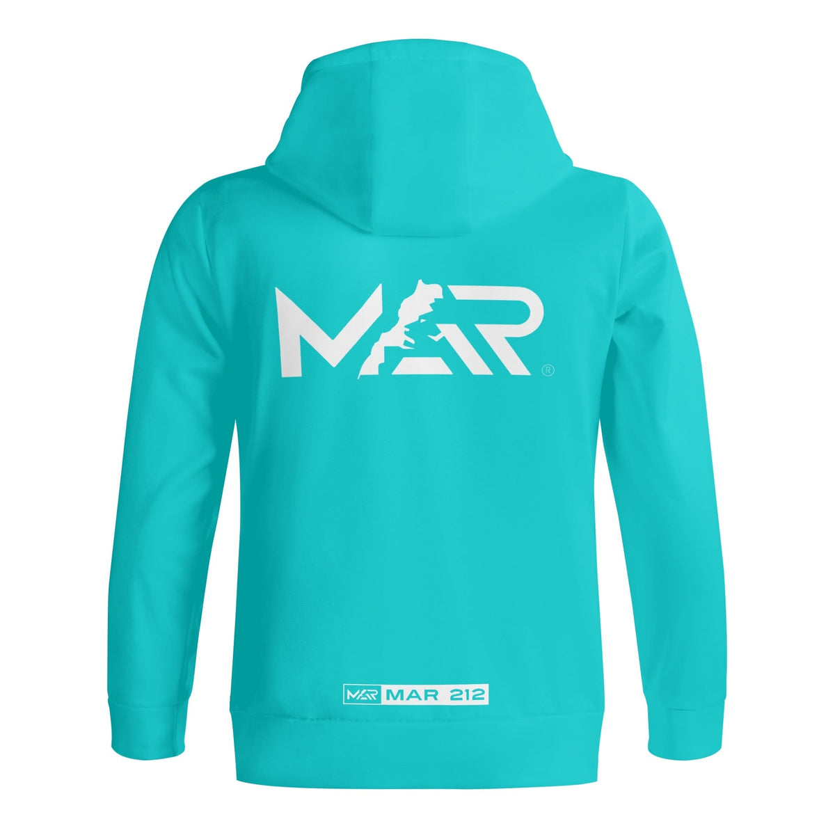 Sweat à capuche MAR à col roulé Streetwear Bleu